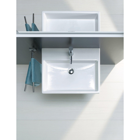 Duravit Lavabo 13.5x47cm 1 trou pour robinet rectangulaire céramique blanc SW116941
