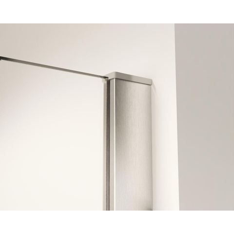 Fortifura Galeria Douche à l'italienne - 100x200cm - verre satiné - Inox brossé SW876822
