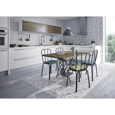 Terravito Belvico Decor carreau mural et de sol - 20x20cm - 8.5mm - Carré - Gris mat SW203625