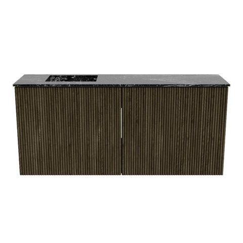 Mondiaz JOYA-DLUX 90cm toiletmeubel - kleur Shadow - Wastafel FAYE positie Links Zonder kraangat kleur Lava. SW1422858