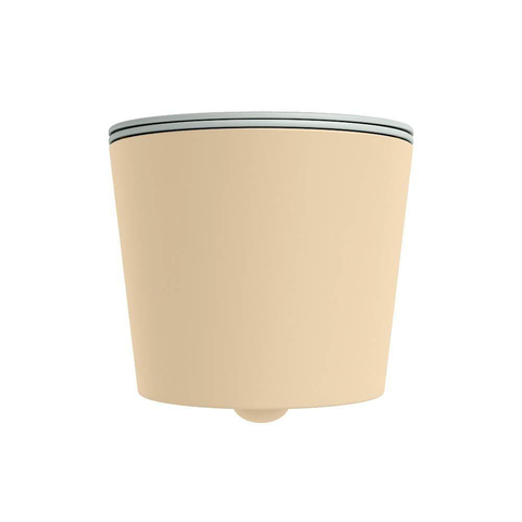 Mondiaz LAVIE hangtoilet – spoelrandloos – 36 x 53 cm – met softclose zitting – Sand (beige), zitting Greey (lichtgroen/grijs) SW1208631