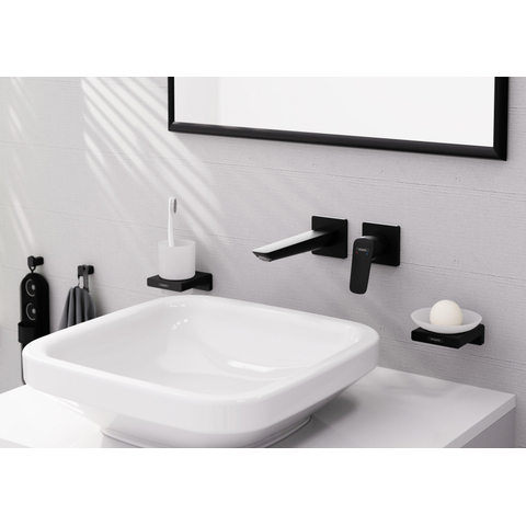 Hansgrohe AddStoris Q handdoekhaak enkel - mat zwart SW651064