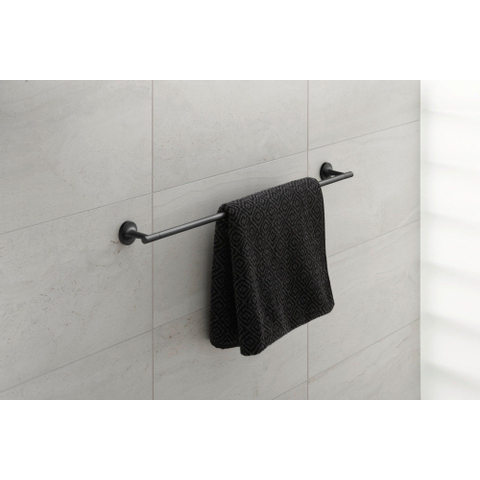 Duravit Starck T Handdoekhouder - 81cm - mat zwart SW297082