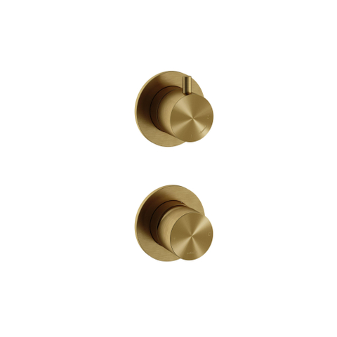 Hotbath Archie Inbouw mengkraan - met 2-weg omstel BBP - PVD - geborsteld messing (goud) SW798898