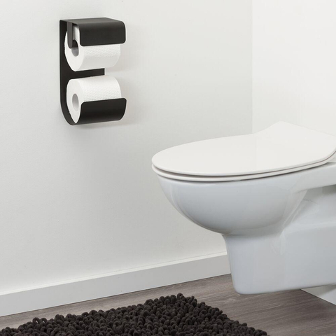 Sealskin Brix Toiletrolhouder Metaal Zwart SW196164