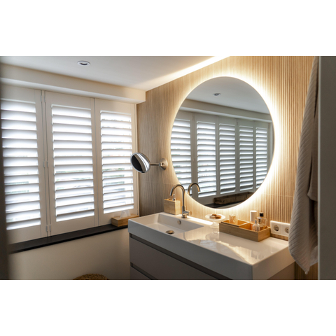 Saniclass Circle spiegel – rond Ø120 cm – indirecte LED rondom – spiegelverwarming, dimbaar SW161923