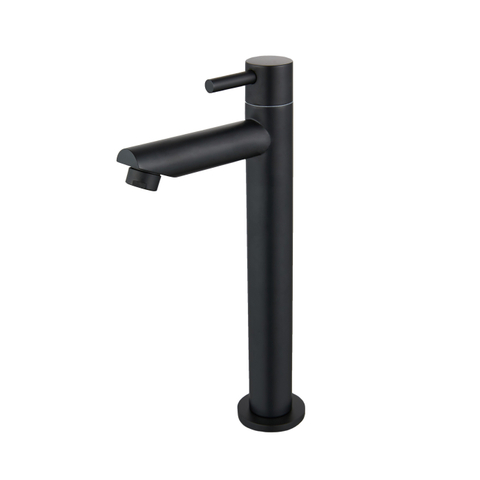 Fortifura Calvi Robinet de lavabo - 23cm - rehaussé - montage sur plan - mat noir SW1476845