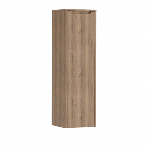 H&R badmeubelen Juice Hoge Kast - 40x35x130cm - met ronde hoeken - 1 deur - rechtsdraaiend - charleston SW875256