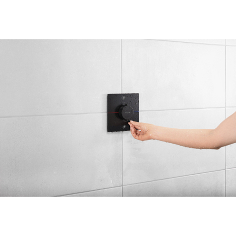 Hansgrohe ShowerSelect Comfort E Thermostaat - inbouw - 2 functies - mat zwart SW918081