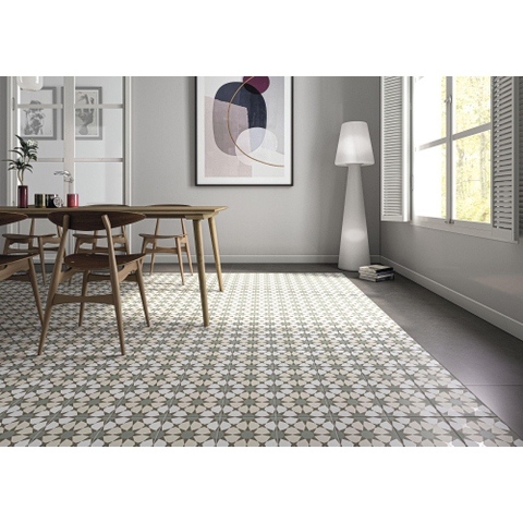 SAMPLE Terravito Camino wand- en vloertegel - 20x20cm - 8.6mm - Vierkant - Hidra Prisma Warm SW735743