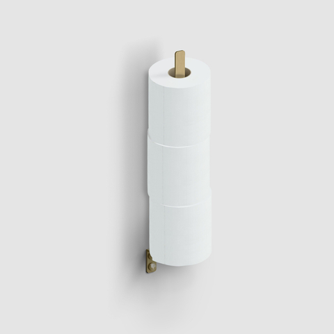 Clou Fold reserverolhouder t.b.v. 3 stuks goud geborsteld PVD SW917277