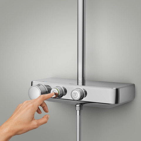 GROHE Vitalio Joy+ doucheset - 35x23cm - rechthoek - thermostatisch - SmartControl - chroom SW1590102