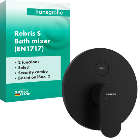 Hansgrohe Rebris S mengkraan inbouw voor iBox Universal 2 mat zwart SW1567342