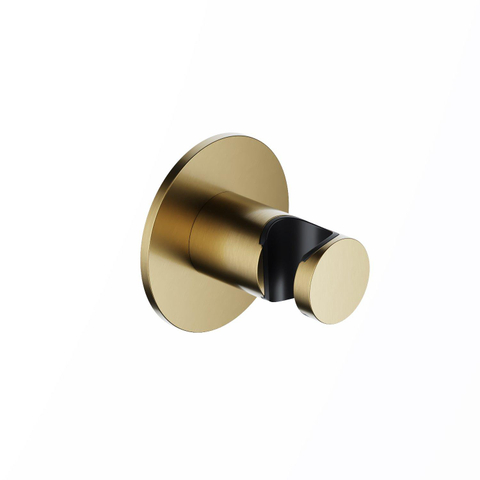 Hotbath Ace Wandsteun - voor handdouche - PVD - geborsteld messing (goud) SW1119231