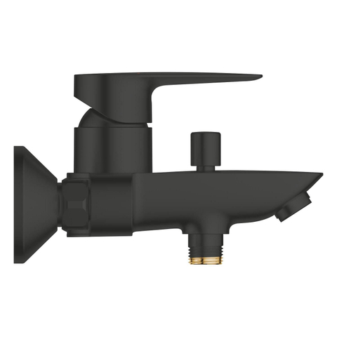 Grohe Start Edge Badmengkraan - Vitalio Joy badset - ronde handdouche - 3 straalsoorten - met houder - matte black (mat zwart) SW1566478