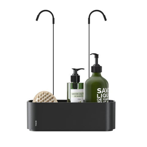 Tiger 2 Store Etagère de douche 25x12x34cm pour robinet de douche Noir SW916677
