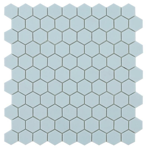 Terravito Fiesole wandtegel - 3.5x3.5cm - Vierkant - 5mm - Mozaïek - light blue SW727420