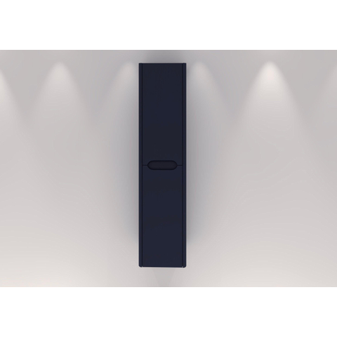 H&R badmeubelen Juice Hoge Kast - 40x35x170cm - met ronde hoeken - 2 deuren - rechtsdraaiend - blue oak SW875833