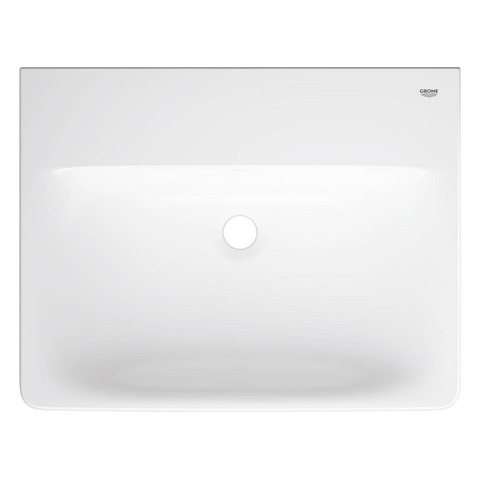 Grohe Euro Ceramic Wastafel - vrijhangend - 60x 47cm - zonder kraangat - met overloop - exclusief wandbevestiging - alpine wit SW1234863