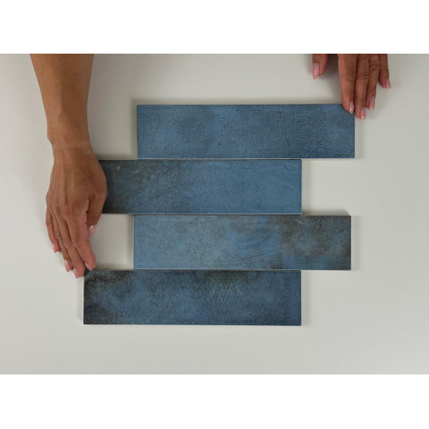 ÉCHANTILLON Terravito Parnaso carreau mural - 7.5x30cm - 8.6mm - Bleu SW1130672