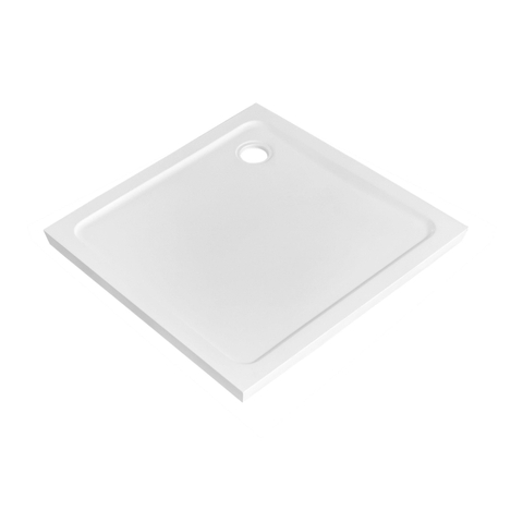 Adema Dawn douchebak - 100x100x4cm - vierkant SMC - glans wit SW1474869
