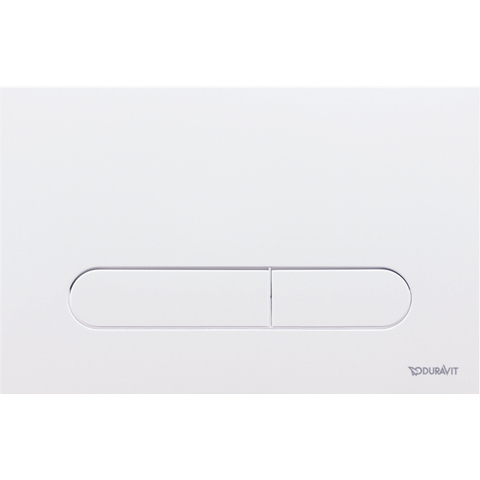 Duravit DuraSystem bedieningsplaat Beta 100 - voor wandcloset - kunststof - mat wit SW962919