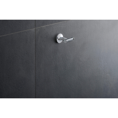 Duravit Starck T Handdoekhaak - dubbel - rond - chroom SHOWROOMMODEL SHOW26620