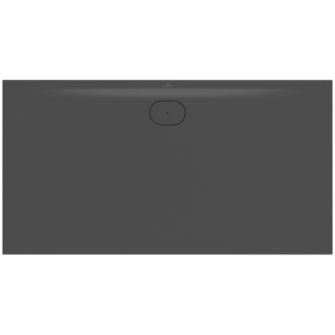 Villeroy & Boch Ecora douchebak - 170x90x3.5cm - afvoer lange zijde - anthracite (antraciet) SW1558935