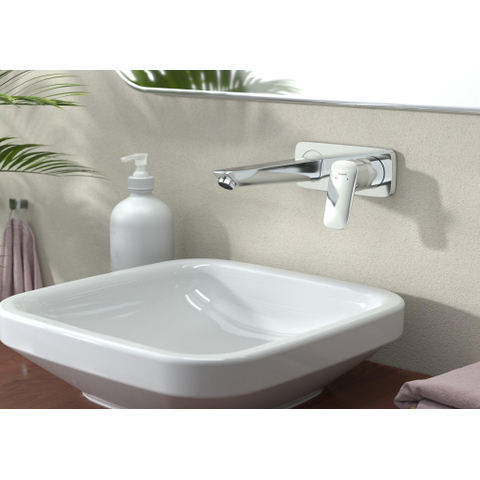 Hansgrohe Logis Afbouwdeel - voor inbouw wastafelkraan - 195 - hoogglans chroom 0605660