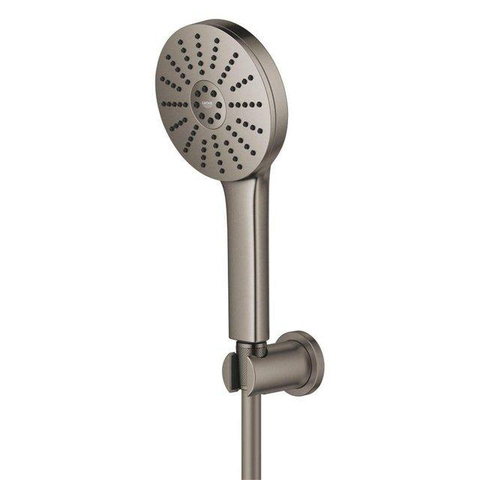 Grohe Precision Feel Thermostatische Badkraan - 31.3cm - Vitalio Joy Badset - ronde handdouche - 3 straalsoorten - met houder - brushed hard graphite (antraciet) SW1552914