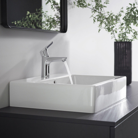 Hansgrohe Focus Eengreeps wastafelmengkraan - 100 - coolstart - met PopUp - trekwaste - hoogglans chroom 0450686