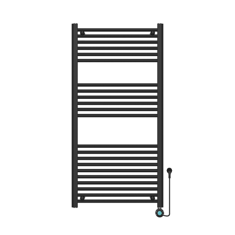 FugaFlow Eccelente Caloro Radiateur électrique - 120x60cm - 600 watts - noir mat SW1449154