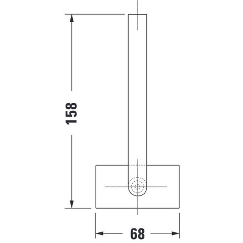 Duravit Karree Reserverolhouder - hoogglans chroom SW55121