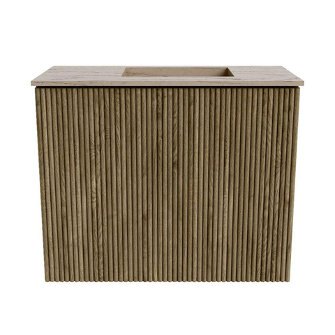 Mondiaz JOYA-DLUX 50cm toiletmeubel - kleur Dusk - Wastafel FAYE positie Rechts 1 kraangat kleur Arena. SW1425731