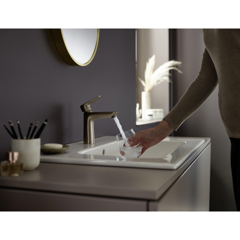 Hansgrohe Talis e 1 greeps wastafelkraan - 110 z afv - geborsteld brons SW451601