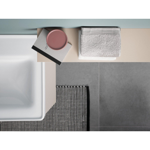 Duravit D-neo Wastafel - met waskom rechts - met kraangat - met overloop - 80x48cm - met wondergliss - wit SW640466
