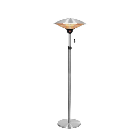 Eurom Chauffage de terrasse PD2101 XXL Chauffage de patio 2100 watt 160-225 cm inox SW877012
