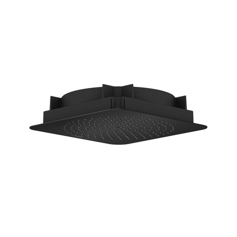 AXOR Citterio C douche de tête - 27x27cm - encastré au plafond - ecosmart+ - noir mat SW1152200
