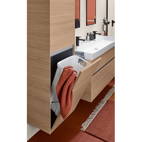 Villeroy & Boch Collaro meubelwastafel - 120x47cm - zonder overloop - 2 kraangatenen - Stone White (mat wit) SW358331