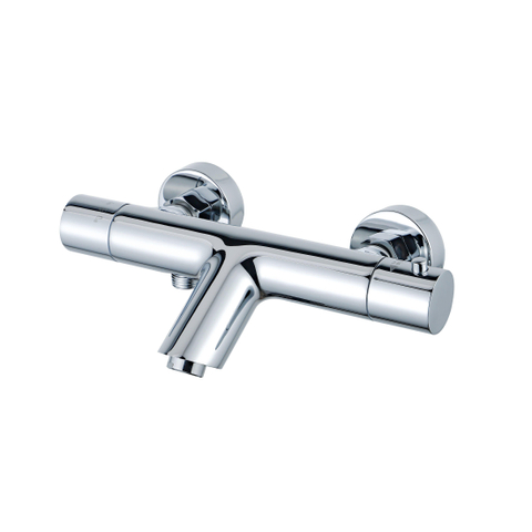 Fortifura Calvi thermostatische badkraan - hoogglans chroom SW720223