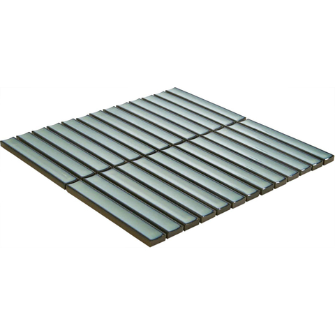 The Mosaic Factory Sevilla mozaïektegel - 30x30cm - 8mm - rechthoek - glans turquoise (blauw) SW397947