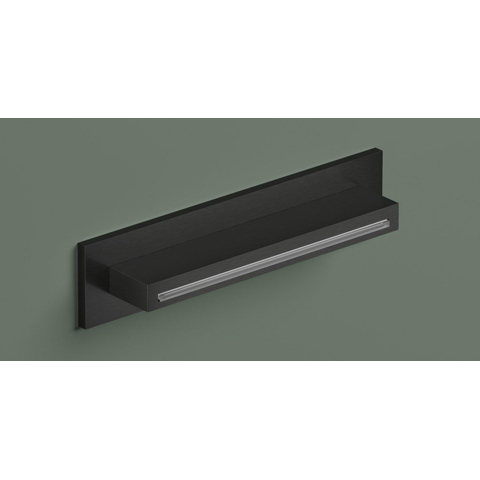 Hotbath Mate Cascade - opbouw - wand - rechthoek - PVD - mat zwart SW1117913