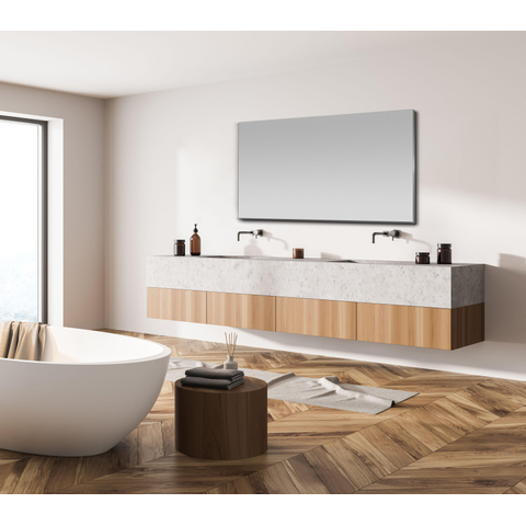 Saniclass Clear miroir – 100 x 70 cm – verre sans cuivre SW1413217