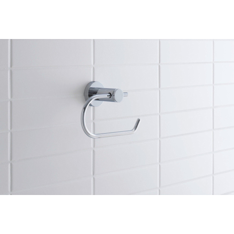 Duravit D-code Closetrolhouder - zonder klep - hoogglans chroom GA49435