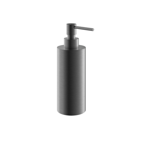 Hotbath Archie Zeepdispenser - vrijstaand - PVD - geborsteld gunmetal (antraciet) SW798975