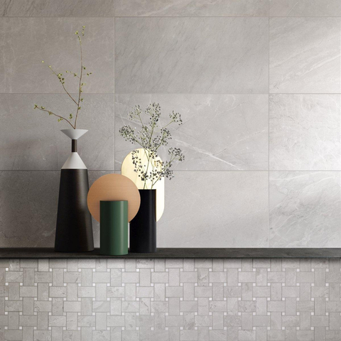 Terravito Covano Velvet carrelage murale et de sol - 30x60cm - 10mm - Rectangulaire - rectifié - effet marbre - gris mat SW720405