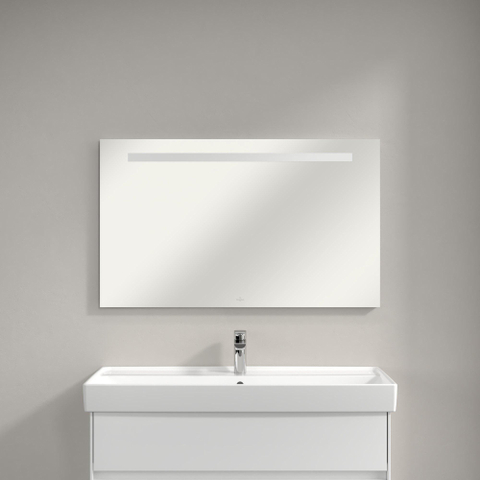Villeroy & Boch More to see one spiegel - met geïntegreerde led verlichting - 100x60mm - inclusief bevestiging - glans zilver SW453753