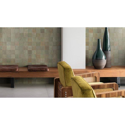 ÉCHANTILLON Ceralto Dorsena Rock Carreau mural 10x10cm 10mm Salvia SW915214