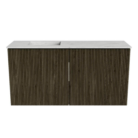Mondiaz JOYA-DLUX 80cm toiletmeubel - kleur Shadow - Wastafel FAYE positie Links 1 kraangat kleur Opalo. SW1422898