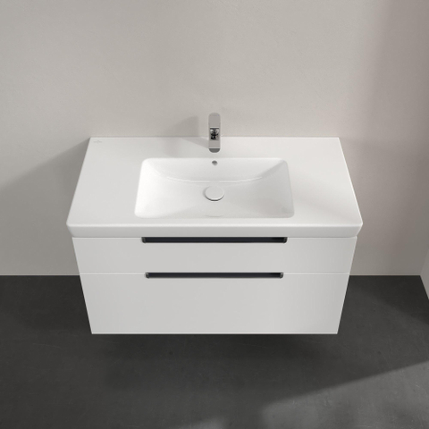 Villeroy & Boch Subway 2.0 wastafelonderkast - 98.7x59x44.9cm - mat wit 1025043